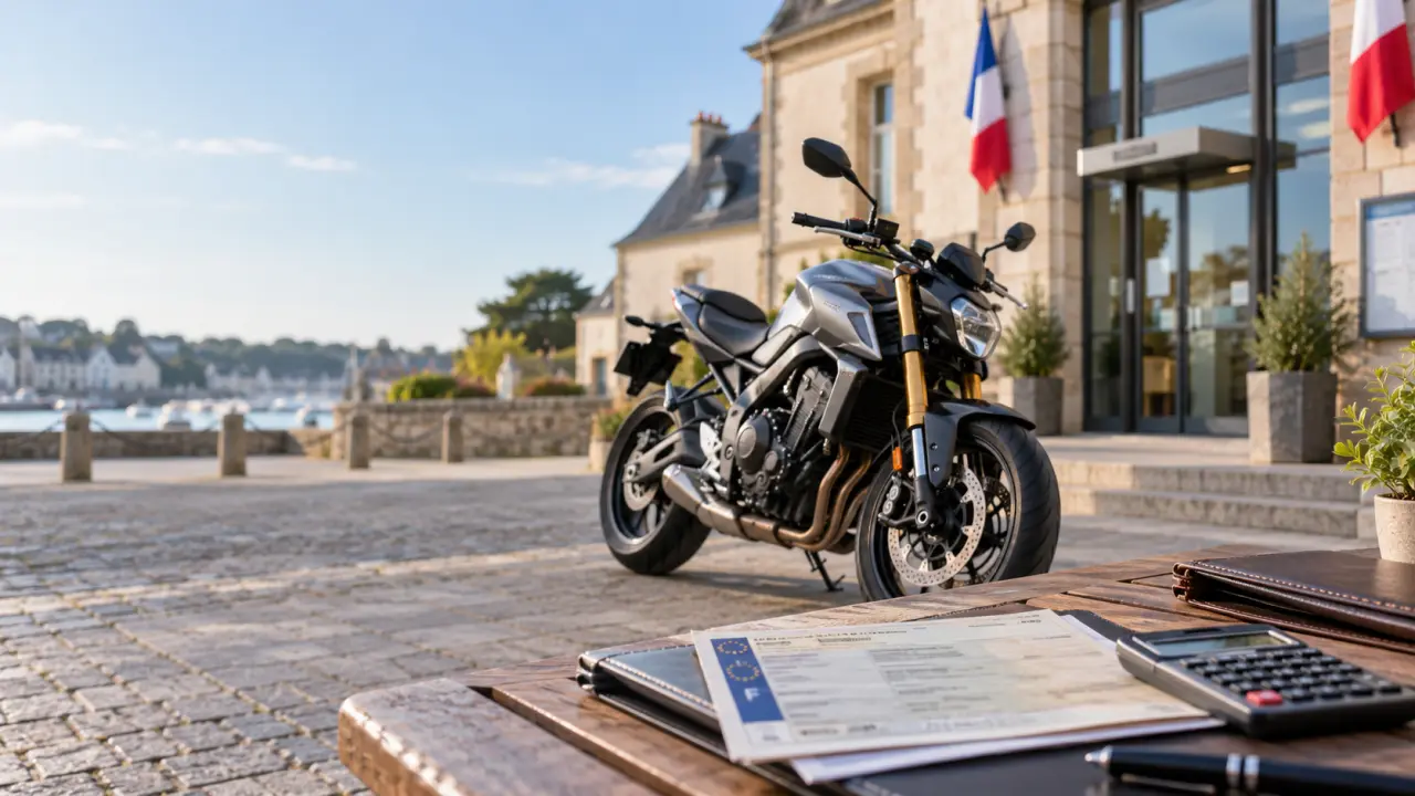Prix carte grise moto dans le Morbihan : 30 € par CV, mais attention aux plus de 10 ans