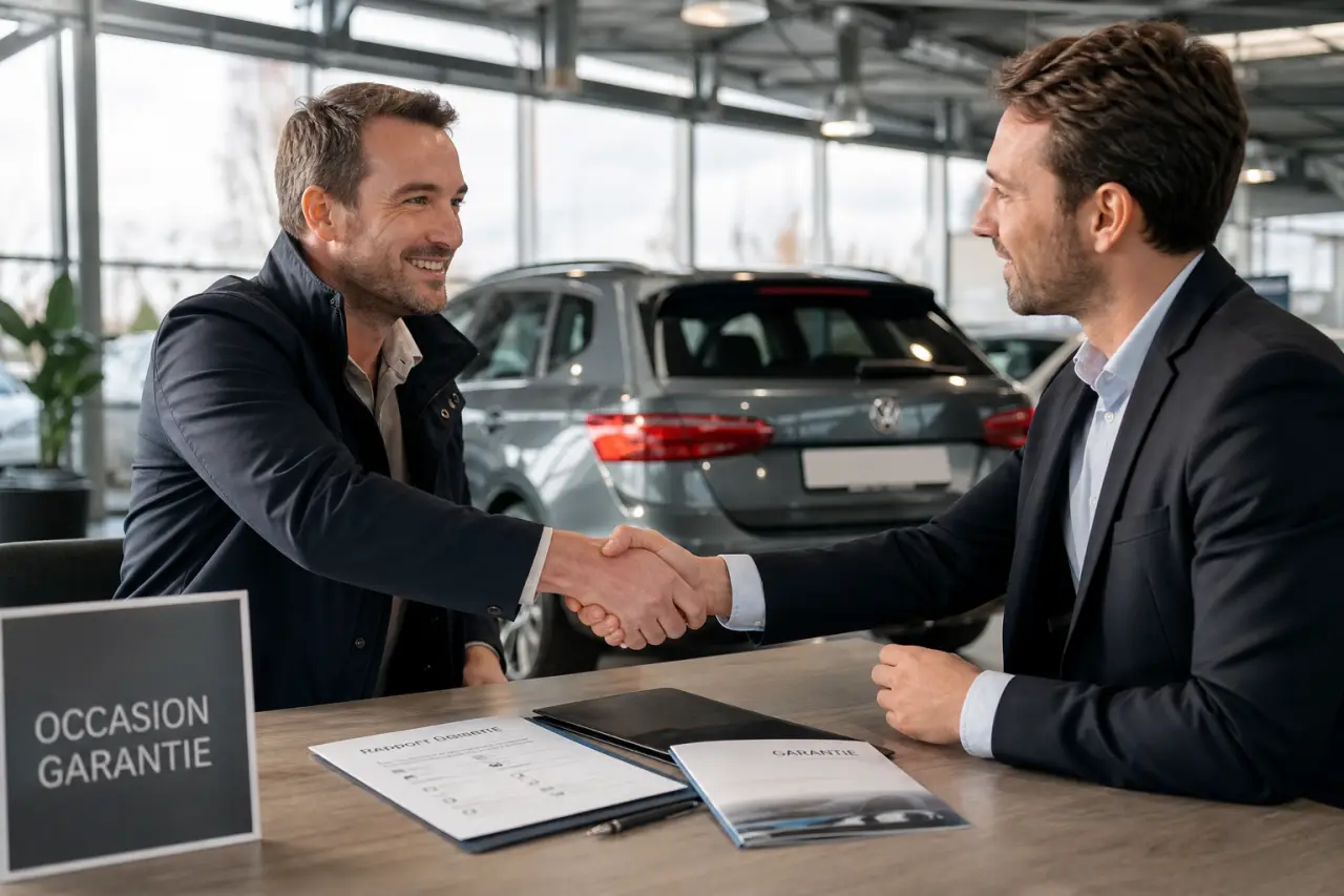Achat voiture occasion professionnel : le surcoût qui paie le contrôle, la garantie et le temps gagné